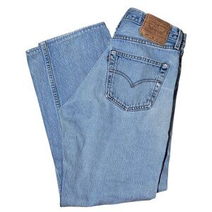 VIntage Levis 501 Jeans 90s Mens Actual 31 Tagged 33 Button Fly Distressed Fraye